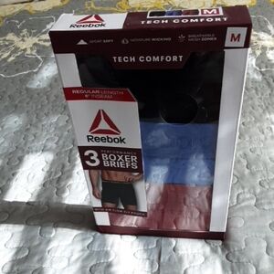 Reebok Performance Boxer Briefs - Black, Blue, Red